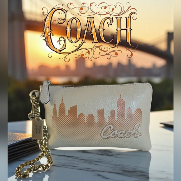 Coach X Jennifer Lopez 2021 Cityscape Wristlet EUC - Picture 1 of 8